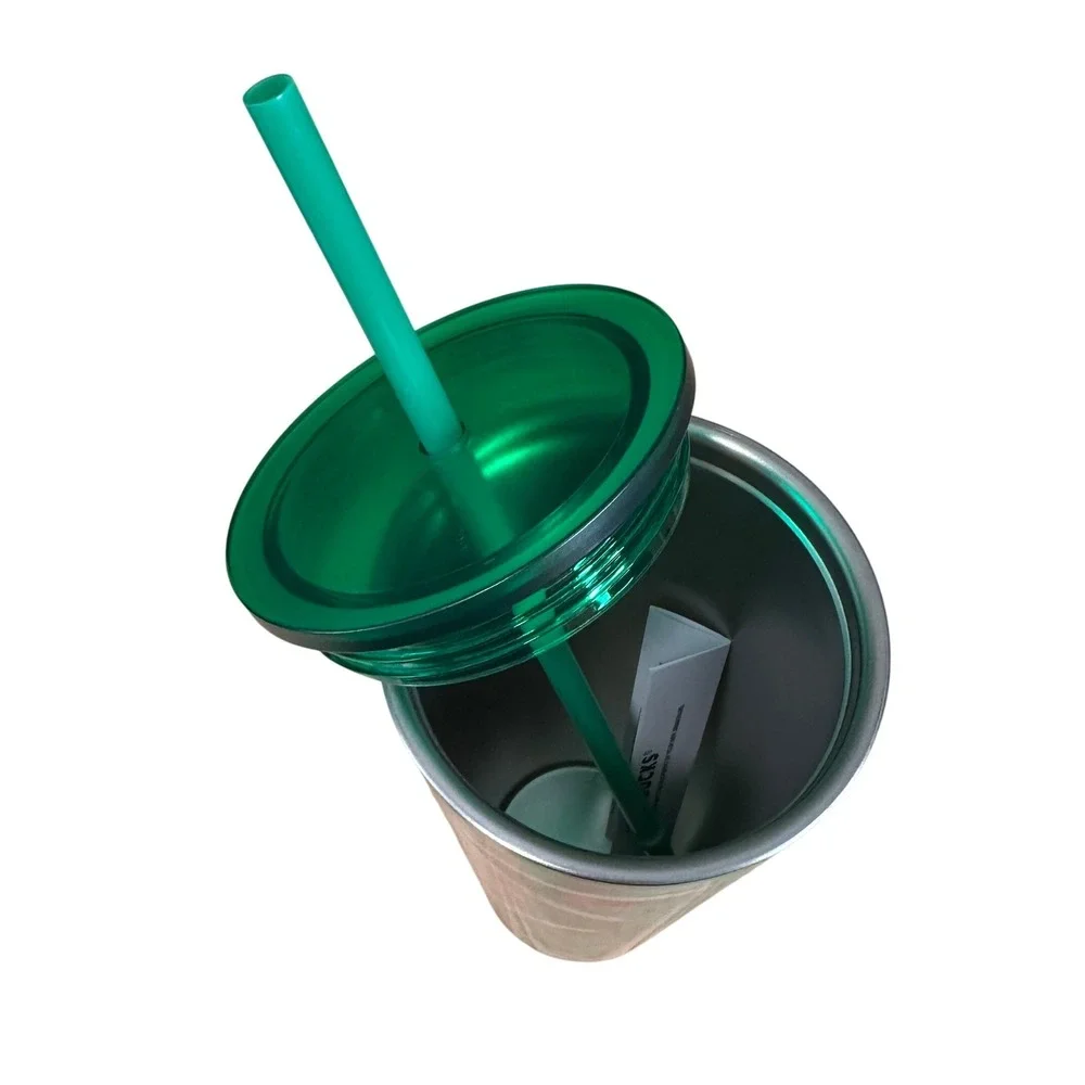 Starbucks 24oz‎ Stainless Steel Tropical Leopard Floral Cold Cup Tumbler 2020